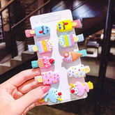 RKPM HOMES Baby Girl Hair Clips for Girls Hair Barrettes for Girls, Baby Girl Hair Accessories for Girls, Baby Hair Clips for Girls Ice Creem Candy Type 2?10 Pcs?
