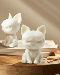 RKPM HOMES Dog Candle Mold I 3D Fondant Animal Silicone Epoxy Casting Mould I for DIY Handmade Ornament, Cake Décor, Aromatherapy, Soap, Resin Art Craft Making Home Party Decoration (French Bull Dog)