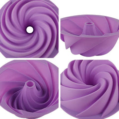 RKPM HOMES Cake Mold Silicone Baking Molds Party Cake Bakeware for Your Birthday Dessert, Cake, Bread, Tart, Pie, Flan and More (Hurricane Large Red Cake Mold)