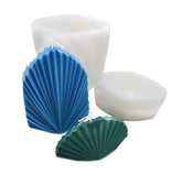RKPM HOMES Scallop Shell Candle Mold I 3D Geometry Coral Shell Pillar Silicone Epoxy Mould I for DIY Handmade Ornament Chocolate, Aromatherapy, Soap, Resin Art Craft, Wedding Party Decoration (Set)
