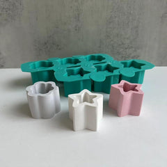 RKPM HOMES Planter Mold I Casting Plant Silicone Epoxy Candlestick Mould I Succulent Concrete Flower Pots Molds for DIY Jewelry Trinket Storage, Makeup Container Home Decoration – 3 Cavity (Heart)
