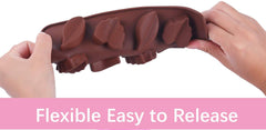 RKPM HOMES Silicone Chocolate Mold Candy Mold Jelly Ice Cube Tray Muffin Sugar Craft Fondant Mold Mould Cake Decorating Tools (8 Leaf Chocolate Mold)