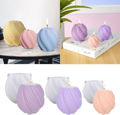 RKPM HOMES Wave Twisted Candle Mold I 3D Rotated Irregular Abstract Geometric Pillar Silicone Wax Mould I for DIY Handmade Ornament, Cake Décor, Aromatherapy, Soap, Resin Art Craft Making (Large)