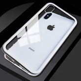 RKPM iphoneX Mobile Phone Shell New Apple x Mobile Phone Shell (Cover) Transparent Magnetic White