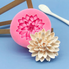 RKPM HOMES Lotus Shape Chocolate Fondant Mold I 3D Flower Silicone Candy Mold I for DIY Handmade Cake Décor Jelly Dessert Pastry Polymer Clay Soap Resin Candle Muffin Cupcake Decoration Tool – 1Cavity