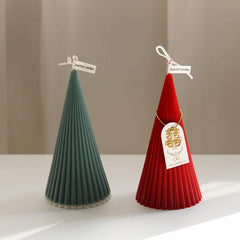 RKPM HOMES Cone Shaped Candle Mold I 3D Conical Pillar Acrylic Candlestick Wax Mould I Modern Creative Shape Molds I for DIY Handmade Ornament Cake Décor Aromatherapy Art Craft Making (Striped)
