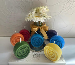 RKPM HOMES Chakra Shape Soap Mold I 3D Fondant Silicone Beeswax Candle Mould I for Handmade Ornament Aromatherapy Cake Décor Lotion Bar Soy Wax Resin Art Craft Making Gifts Home Decoration – Set of 7