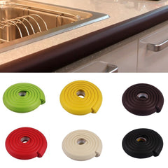 RKPM Baby Safety Edge Corner Guard Strip - Furniture Edge Cushion Corner Cover - 2 Meter (6.5 Feet) Safety Stripe (Red 2 pcs)