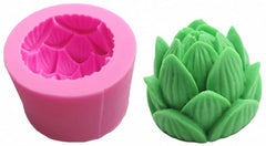 RKPM HOMES Lotus Shape Candle Molds | Fondant Silicone Flower Wax Mould | Succulent Molds | Handmade Candles Making | Mould for Mousse Dessert Soap Cake DIY Decorating Art Cakes Crafts - 1 Cavity