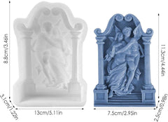 RKPM HOMES Candle Molds I 3D Angel Cute Couple Scented Succulent Mould I for DIY Handmade Ornament, Cake Decor, Aromatherapy, Soap, Resin Epoxy Casting Art Craft Making, Home Office Decoration