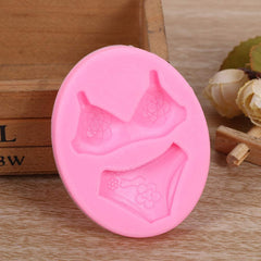 RKPM HOMES Silicone Fondant Mold Chocolate Candy Gumpaste Sugarcraft Cake Decorating Tools Paper Clay Mold (Beach Bikini)