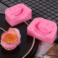 RKPM HOMES Baby Stroller Chocolate Fondant Mold I 3D Baby Pram Carriage Silicone Cupcake Mould I for DIY Handmade Sugarcraft Cake Décor Polymer Clay Candy Gummy Cookies Muffin Resin Wax Making (Large)