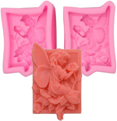 RKPM HOMES Angel Silicone Mold Craft Art Silicone Soap Mould Craft Molds DIY Handmade Soap Molds (Fairy Angel)