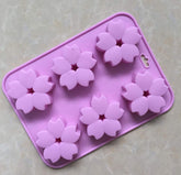 RKPM HOMES 6 Cavities Silicone Soap Molds, Homemade Soap Making Chocolate Baking Molds (6 Muffin Flower Mold)