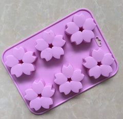 RKPM HOMES 6 Cavities Silicone Soap Molds, Homemade Soap Making Chocolate Baking Molds (6 Muffin Flower Mold)