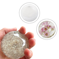 RKPM HOMES Ball Orb Sphere Resin Mold I 3D Round Paperweight Silicone Epoxy Casting Mould I for DIY Handmade Pendant Necklace Chocolate Keychain Plaster Soap Bath Bomb Candle Wax Art Craft – 5 Pcs