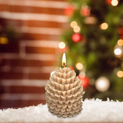 RKPM HOMES Candle Mold I 3D Fondant Silicone Scented Wax Mould I Special for Christmas Succulent Molds for DIY Handmade Aromatherapy Ornament Soap Cake Décor, Resin Art Craft (Pine Cone Tree)