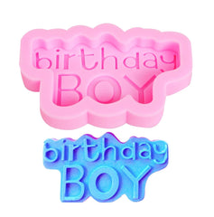RKPM HOMES Birthday Boy Shape Cake Mould | Silicone Fondant 3D Candy Mold | Baking Tools for Cake Chocolate Candy Ice Jelly Soap Pudding | Cake Baking Moulds | Bakeware Molds | Multicolor