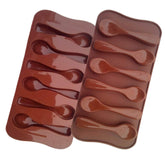 RKPM HOMES Silicone Chocolate Mold Candy Mold Jelly Ice Cube Tray Muffin Sugar Craft Fondant Mold Mould Cake Decorating Tools Spoon Shape Chocolate Mold