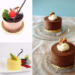 RKPM HOMES Round Shape Chocolate Mould | Silicone Disc Cake Mold | Fondant Molds DIY 3D Candy Bar | Ideal for Chocolate and Cake Decoration | for Cake, Brownie Topper, Gummy & Jello - 6 Cavity