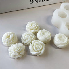 RKPM HOMES Different Flower Chocolate Mould I 3D Fondant Rose Peony Floral Silicone Epoxy Cupcake Mold Tray I for DIY Handmade Cake Décor Candy Cookies Gummy Muffin Soap Resin Candle Making - 7 Cavity