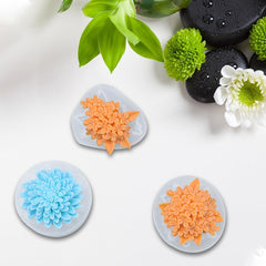 RKPM HOMES Lilac Chrysanthemum Candle Mold I 3D Flower Silicone Epoxy Casting Mould I for DIY Handmade Ornament, Cake Décor, Aromatherapy, Soap, Resin Art Craft Making, Home Party Decoration (RK003)