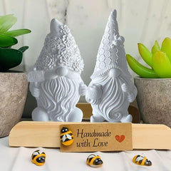 RKPM HOMES Gnome Dwarf Christmas Candle Mold I 3D Fondant Faceless Santa Claus Silicone Scented Wax Mould I for DIY Handmade Ornament Cake Décor Aromatherapy Soap Resin Art Craft Home Décor (B)
