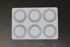 RKPM HOMES Mini Silicone Chocolate Insert Mould Cake Decoration Mould Decor Mould (6 Round Insert)