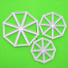 RKPM HOMES 3 Pcs Triangle Flag Shape Chocolate Mould | 3D DIY Fondant Silicone Candy Mold | Baking Tools for Cake Chocolate Candy Ice Jelly Soap | Cake Baking Moulds – Grey