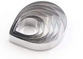 RKPM HOMES Cookie Cutter Set | Stainless Steel Gum Paste Cutter | Biscuit Mold Fondant Muffin Cup Cake Decoration | Tools for Holiday Party Wedding Birthday (6 Pcs Rose Pinch Flower Shape)