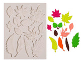 RKPM HOMES Chocolate Mold I 3D Fondant Flower & Leaves Shape Rectangle Silicone Baking Mould Tray I for Handmade DIY Jelly Cakes Dessert Candy Pastry Polymer Clay Muffin Cupcake Décor (Maple Leaf)