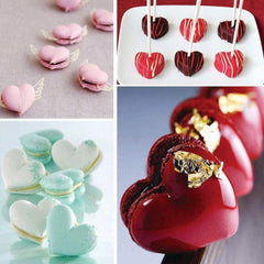 RKPM HOMES Small Heart Shape Chocolate Mold I 3D Fondant Love Silicone Baking Mould Tray I for DIY Handmade Cake Mousse Dessert Jelly Pudding Ice Cream Soap Candle Valentine's Day Wedding - 35 Cavity