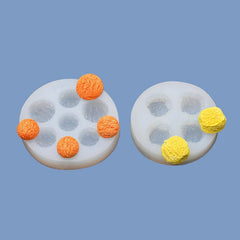 RKPM HOMES Cookie Fondant Mold I 3D Silicone Donut Mould I for DIY Handmade Sugarcraft Cake Decoration, Polymer Clay, Candy, Cupcake, Jelly, Muffin, Soap Resin Wax Making (Butterscotch 6Cavity)