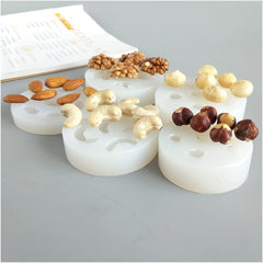 RKPM HOMES Dryfruit Chocolate Fondant Mold I 3D Nut Shape Silicone Candy Mould I for DIY Handmade Cake Décor Aroma Beads Polymer Clay Cookies Dessert Gummy Muffin Soap Resin Candle Art Crafts (Walnut)