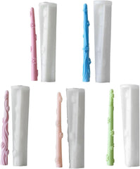RKPM HOMES Candle Stick Mold I 3D Long Rod Pillar Silicone Epoxy Mould I for DIY Handmade Ornament Cake Décor Aromatherapy Soy Wax Resin Art Craft Making Home Table Decoration (Flower)