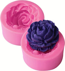 RKPM HOMES Bloom Rose Flower Shape Chocolate Mould I Flower 3D DIY Fondant Silicone Candy Mold I Baking Tools for Cake Chocolate Candy Ice Jelly Soap I Cake Baking Moulds I Bakeware Molds – Pack of 2