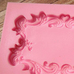 RKPM HOMES Photo Frame Fondant Mold Picture Frames Silicone Mold for Cake Decorating, Sugar, Gum Paste, Chocolate, Cookies, Resin, Polymer Clay (Mirror Frame)
