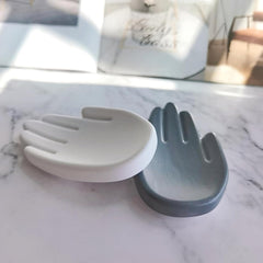 RKPM HOMES Box Resin Molds I Concrete Hand Palm Shape Casting Silicone Epoxy Candlestick Tray I for DIY Handmade Soap Dish Art Crafts Jewelry Storage Box Ring Trinket Container Home Table Decorations