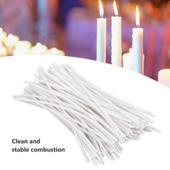 RKPM HOMES Cotton Thread Candle Wick I Low Smoke Pre-Waxed I Eco-Friendly I Slow Burning Wicks for Homemade DIY Wedding Birthday Party Wax Tea Light Soy Candle Making