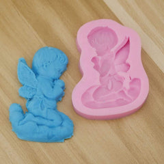 Angel Silicone Mold Craft Art Silicone Soap Mold Craft Molds DIY Handmade Soap Molds (Praying Angel 1 Cavity)