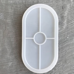 RKPM HOMES Resin Molds I Silicone Oval Shape UV Epoxy Deep Casting Tray I Ashtray Mould for Homemade Ornament DIY Art Crafts Jewelry Storage Box Ring Trinket Container Home Table Decoration (Large)
