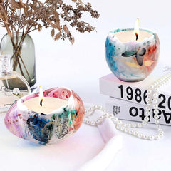 RKPM HOMES Resin Mold I Egg Shape Silicone Epoxy Candlestick Mould I Succulent Concrete Molds I for DIY Handmade Art Crafts Candle Jewelry Storage Box Ring Trinket Container Home Decorations (Style 1)