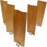 Wood Wicks for Candle Making Height Smokeless Wooden Candle Wicks+Metal Bases
