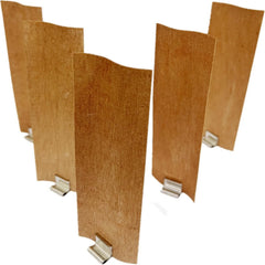 Wood Wicks for Candle Making Height Smokeless Wooden Candle Wicks+Metal Bases