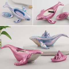 RKPM HOMES Ocean Animal Storage Box Resin Mold I 3D Whale Shape Silicone Epoxy Casting Jar Mould with Lid for DIY Handmade Crafts Ornament Jewelry Cosmetic Organizer Ring Trinket Container Home Décor