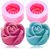 RKPM HOMES Rose Shape Candle Mold I 3D Fondant Bloom Flower Silicone Wax Mould I for Handmade Ornament Soap, Chocolate, Cake Décor, Resin Casting, Art Craft Making, Home Decoration – 1pcs