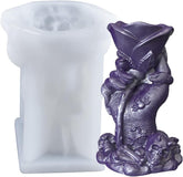 RKPM HOMES Witch Rose Hand Candle Molds I 3D Skeleton Holding Rose Hand Silicone Epoxy Candlestick Mould I Ghost Claw Demon Hand Mold for Handmade Aromatherapy Resin Art Craft Making Soap Wax Gifts