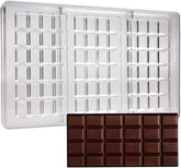 RKPM HOMES Chocolate Mould Tray I Break Apart Bar Dairy Milk Chocolate Mold I Polycarbonate Molds DIY 3D Candy Bar I Ideal for Chocolate and Cake Decoration | Cake Baking Moulds - 3 Cavity