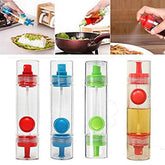 RKPM 2 in 1 Cooking Oil Sauce Vinegar Herbs Spice Dispenser Bottle Sprayer 2 Way Kitchen Tool (Random Colors - Single Piece)