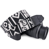 RKPM HOMES Camera Shoulder Neck Strap - Vintage DSLR Camera Belt - Cotton - White